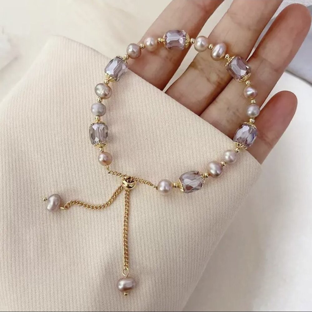 Retro Pearl Bracelets for women Decicate Hand Accessories For Gift - Picture 2 of 4